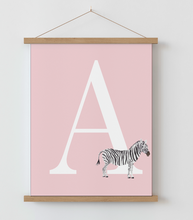 Load image into Gallery viewer, Animal Initial A4 Print
