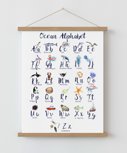 Load image into Gallery viewer, Ocean Alphabet A4 Print

