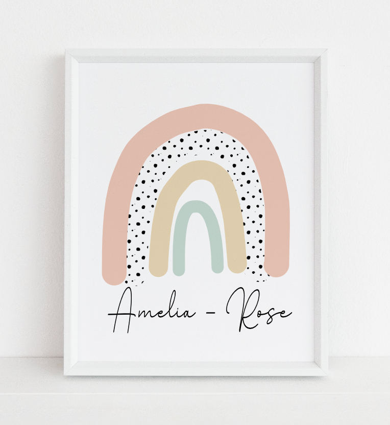 Personalised Rainbow Print