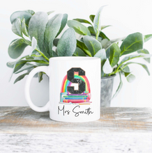 Load image into Gallery viewer, Personalised Teacher Initial Mug
