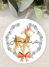 Load image into Gallery viewer, Personalised Woodland Animal Decoration
