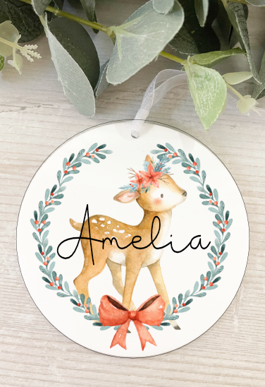 Personalised Woodland Animal Decoration