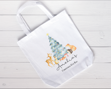 Load image into Gallery viewer, Winter Woodland Around the tree Tote Bag

