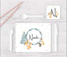 Load image into Gallery viewer, Winter Woodland Placemat/Coaster Set

