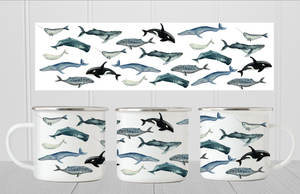 Whale Print Mug