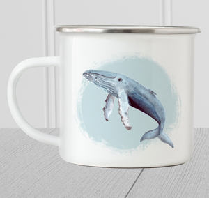 Humpback Whale Enamel Mug