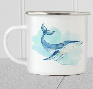 Humpback Whale Enamel Mug