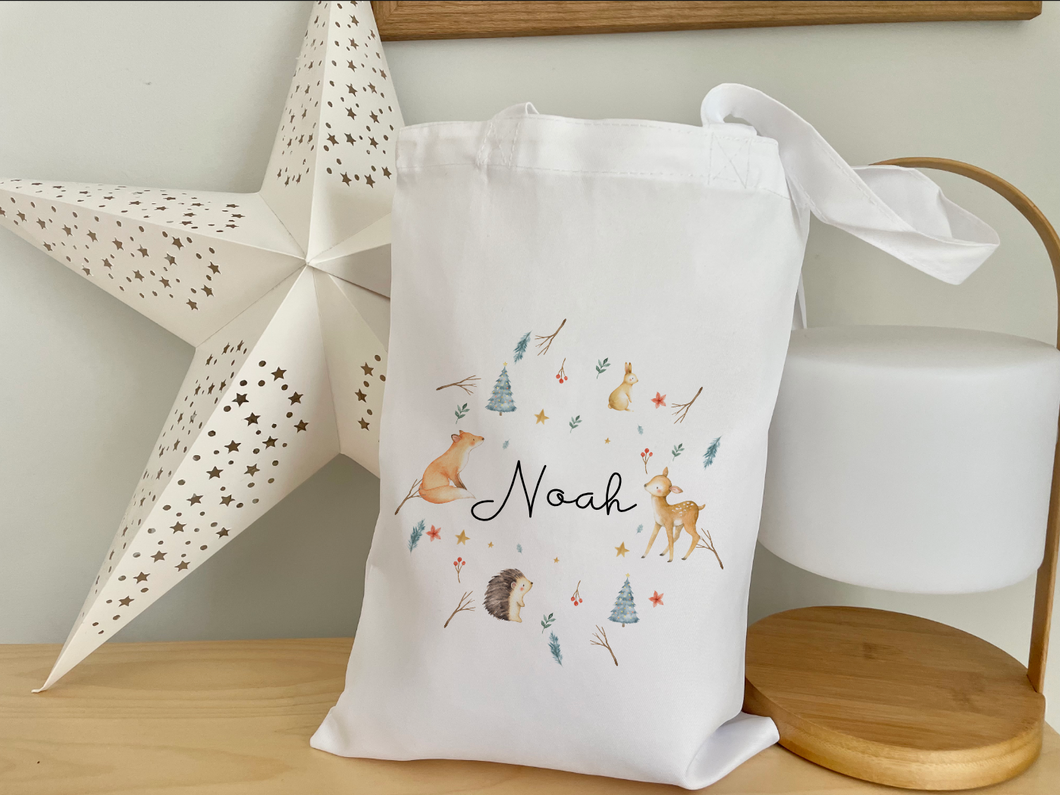 Winter Woodland Wreath Tote Bag