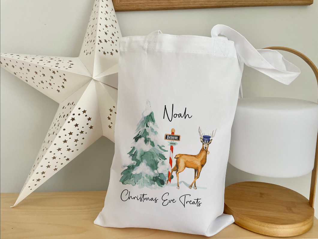 A Winters Journey Stag Tote Bag