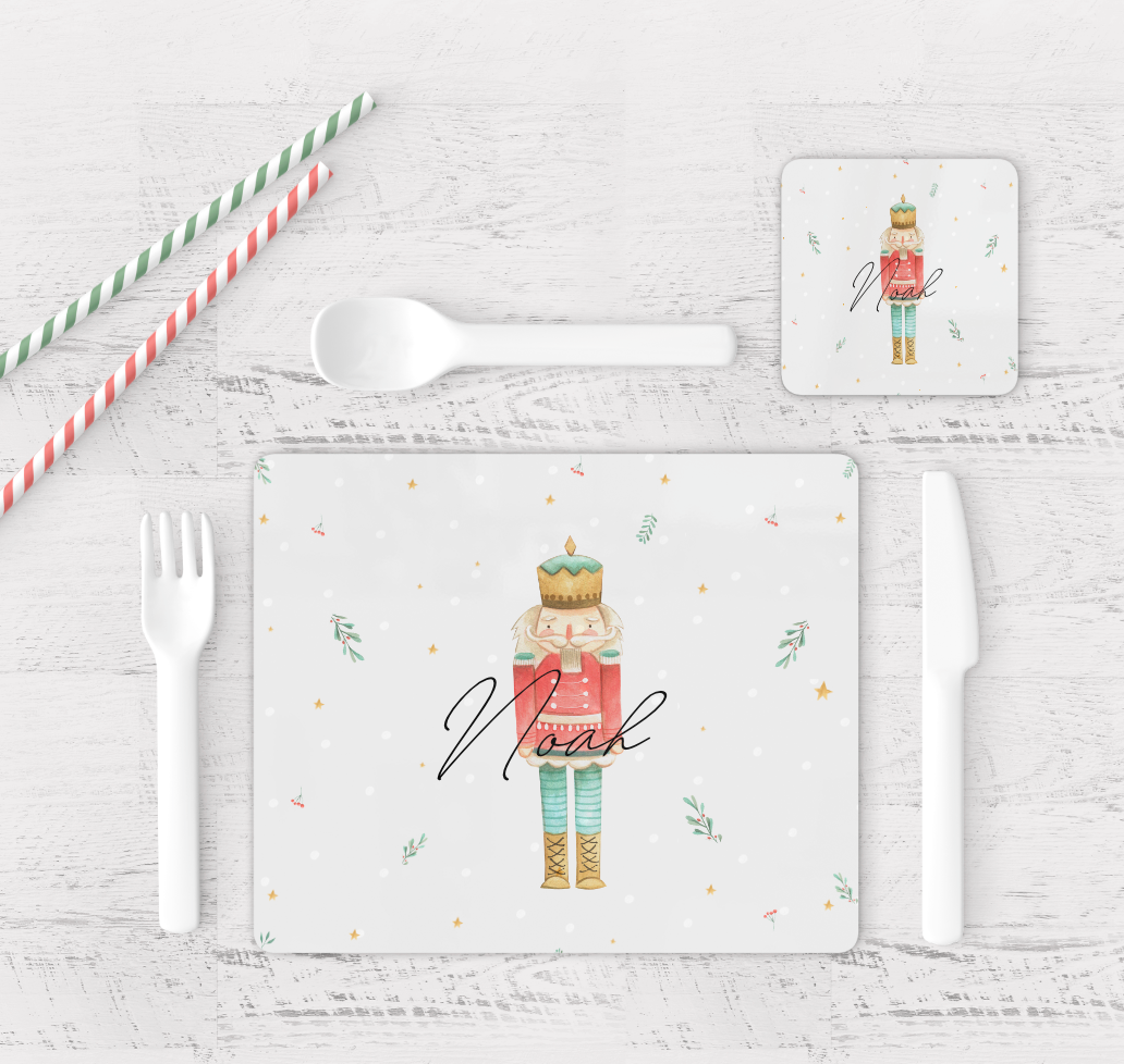 Single Nutcracker Placemat/Coaster Set