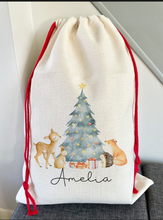 Load image into Gallery viewer, Personalised Winter Woodland Christmas Sack
