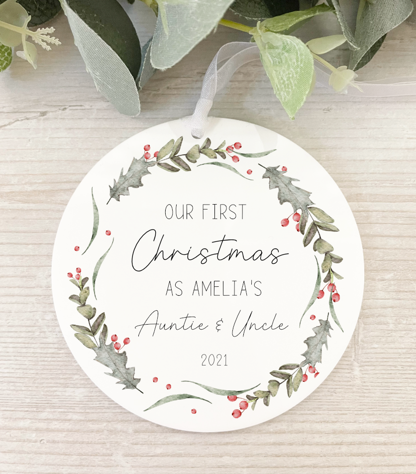 First Christmas As... Acrylic Decoration