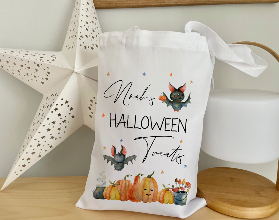 Halloween Bat Mug and Bag set