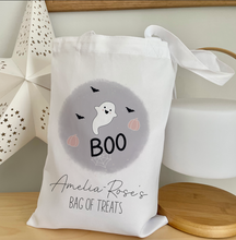 Load image into Gallery viewer, TENNER TUESDAY- Trick or Treat Ghost Mug and Bag set
