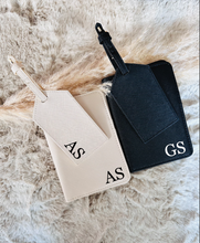 Load image into Gallery viewer, Personalised Passport Cover and Luggage Tag Set
