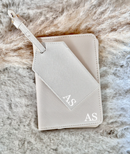 Load image into Gallery viewer, Personalised Passport Cover and Luggage Tag Set
