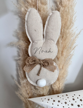 Load image into Gallery viewer, Personalised Hanging Bunny- Fiver Friday Special
