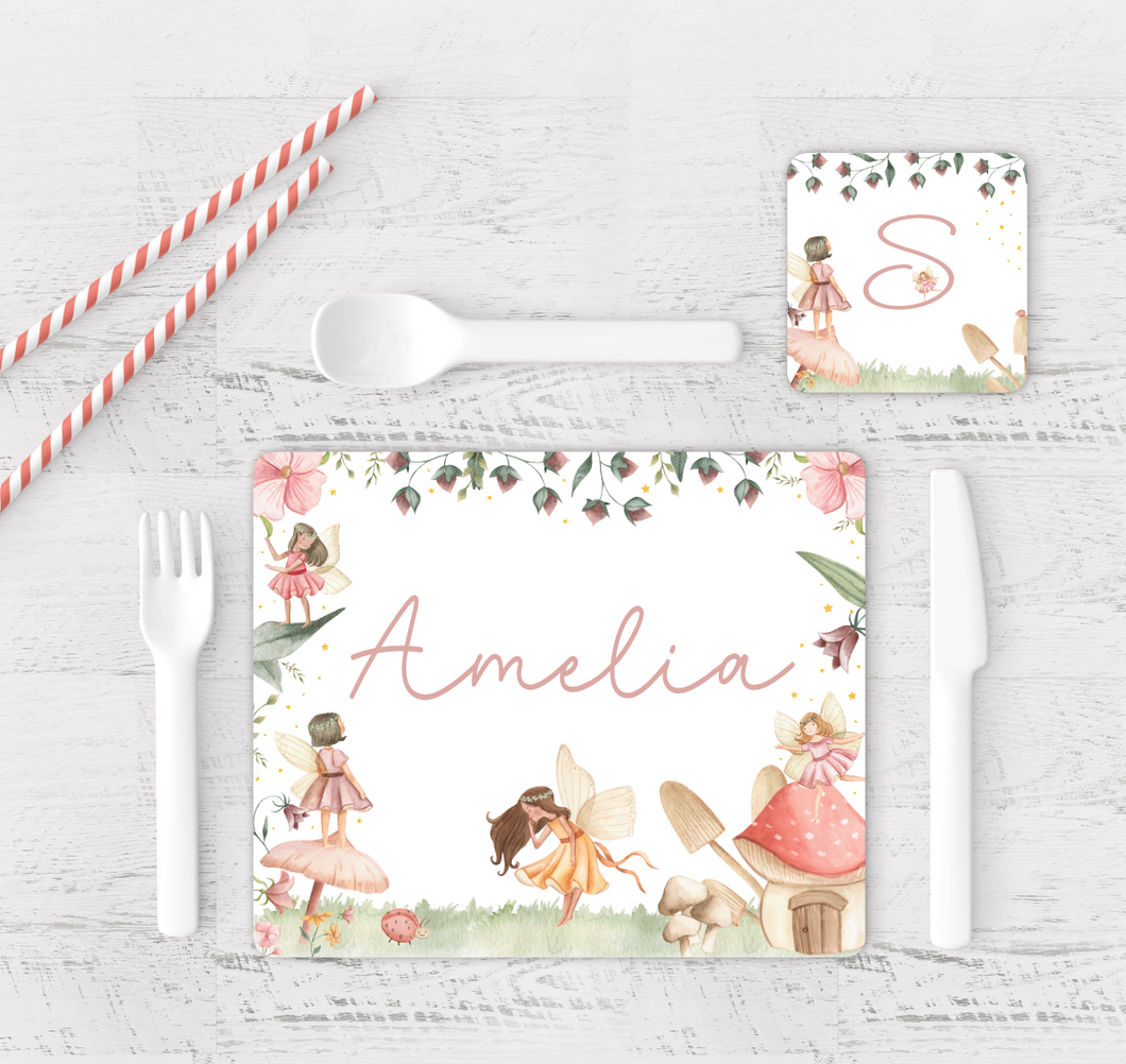 Fairy Placemat and Coaster Set