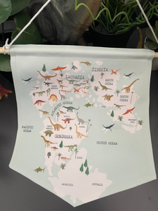 Jurassic World Map Pennant