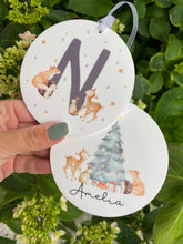 Load image into Gallery viewer, Winter Woodland Enamel Mug and Decoration Set
