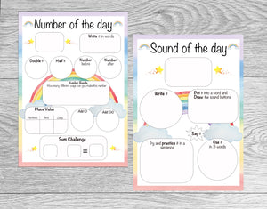 Sound/ Number of the Day Worksheet