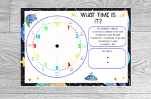 Load image into Gallery viewer, What time is it? Laminated Worksheet
