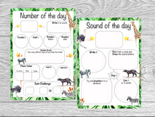 Load image into Gallery viewer, Sound/ Number of the Day Worksheet
