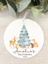 Load image into Gallery viewer, Winter Woodland Enamel Mug and Decoration Set
