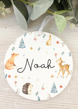 Load image into Gallery viewer, Winter Woodland Enamel Mug and Decoration Set
