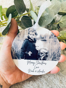 Personalised Photo Hanging Decoration