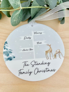 Personalised Family Sign Post Decoration