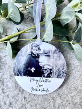 Load image into Gallery viewer, Personalised Photo Hanging Decoration
